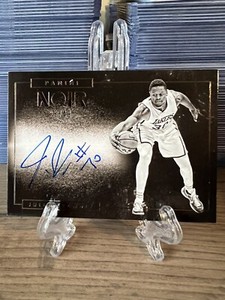 2015-16 Panini Noir Julius Randle Black And White Auto #NB-JRD Lakers Knicks SP
