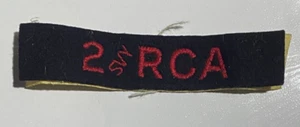 ww2 Royal Canadian artillery shoulder title 2nd survey regiment Canadian army - Picture 1 of 2