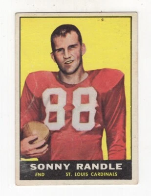 1961 TOPPS FOOTBALL ROOKIE SONNY RANDLE ST. LOUIS CARDINALS #118 - Image 1 of 2