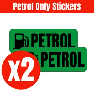 2x Petrol Petrol Fuel Cap Stickers for Car Van Truck Green Vinyl Decal Adhesive - Picture 1 of 5