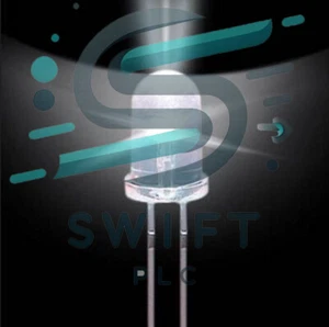 Lámpara LED 50 piezas F5 5 mm blanca redonda superbrillante luz LED - Imagen 1 de 1