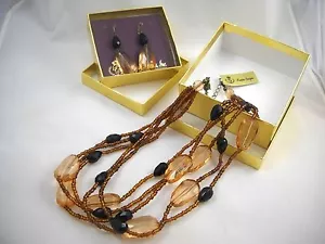 Premier Designs Debut Necklace Earring Set NWT & Box - Picture 1 of 6