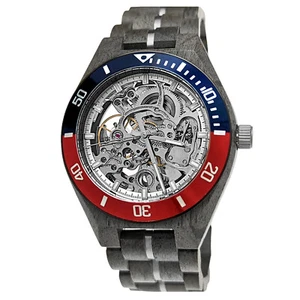 Holzwerk DEMMIN Reloj Automático Madera Mujer y Hombre, Gris, Plata, Rojo y Azul - Imagen 1 de 6