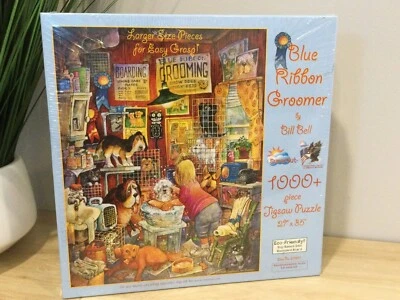 "Rompecabezas Bill Bell - Peluquería cinta azul n.º 21901 - sellado nuevo 27""x35""" Foto 1 de 4