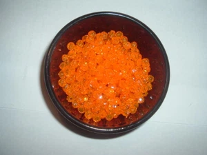 Acrylic Craft Beads Orange 500ct. 6mm - Picture 1 of 1