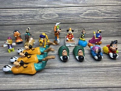 Lote de 15 juguetes de comida rápida vintage Disney Goofy Mickey Pluto Chip Dale Max PJ  Foto 1 de 4