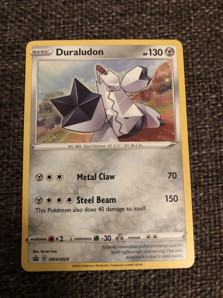 Duraludon - SWSH028 - Promo Rare Holo Card - Pokemon Sword & Shield Pack Fresh - Image 1 of 1
