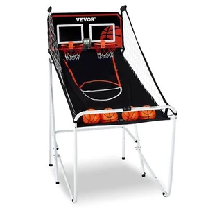 Foldable Basketball Arcade Game Home Dual Shot Sport with 4 Balls, 8 Game Modes - Picture 1 of 11