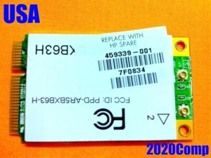 HP COMPAQ DV6000/DV9000/CQ60/CQ50/G60/F500/TX1000 WIFI wireless = 459339-001 - Foto 1 di 1