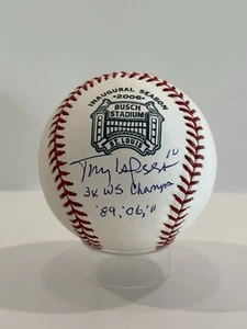 Tony LaRussa Autograph Signed Busch Stadium Inaugural Season Logo Ball Insc JSA - Picture 1 of 5