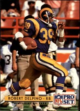 1992 Pro Set Football Card #218 Robert Delpino
