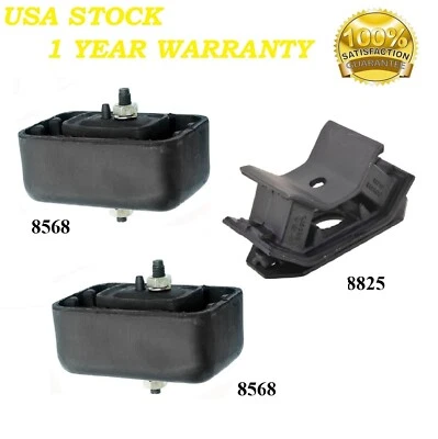 3PCS MOTOR & TRANS MOUNT FIT Suzuki Sidekick 1991-1998, X-90 1996-1998 1.6L - Image 1 of 4