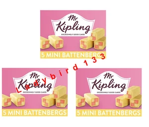 Mr Kipling Mini Battenberg Cakes x3 - Picture 1 of 1
