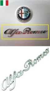 Scritta Posteriore Per Alfa Romeo 147 Mito Giulietta Stelvio in Metallo Cromata - Foto 1 di 3