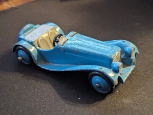 Dinky Toys GB #38f Jaguar SS100 Sports Car - light blue - Picture 1 of 7