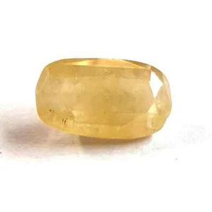 8 kt natürlicher zertifizierter gelber Ceylon-Saphir Pukhraj oval loser Edelstein - Bild 1 von 5