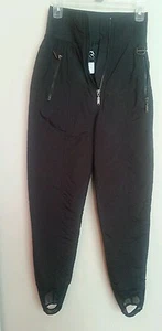 EUC Women's Black Bear Black Winter Snow Stir Up Pants Size XS - Picture 1 of 2