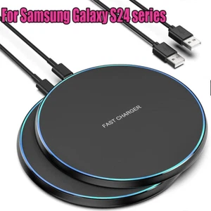 For Samsung Galaxy S24 S23 S22 S21 S20 S10 45W Fast Wireless Charger Pad-2024 - Picture 1 of 16