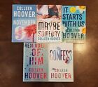 Colleen Hoover Book Lot. 5 Trade Paperbacks. Excellent Pre-Owned Condition.