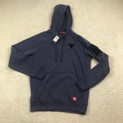 Sudadera con capucha Under Armour Project Rock Día de los Veteranos para hombre pequeña nueva 1373582 558 Foto 1 de 4