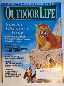 Outdoor Life Magazine January 1995 Cougars Hunt People - Foto 1 di 1