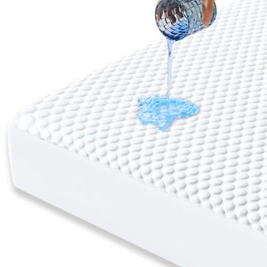 Waterproof Mattress Cover Pad Breathable Fitted Topper Soft Cover Deep Pocket - Picture 1 of 19