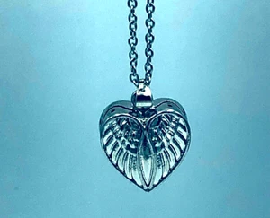 Pet Cremation Jewelry angel wings silver color - Picture 1 of 5