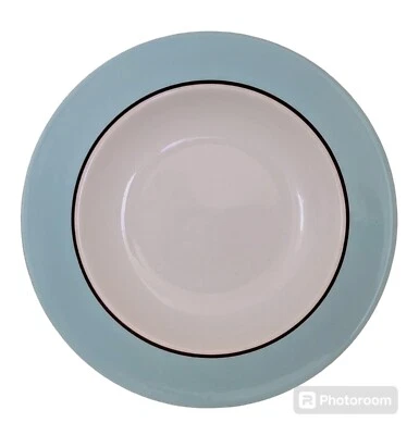 Pagnossin Treviso Italy Audrey Tiffany Robins Egg Blue Ironstone Salad Soup Bowl - Image 1 of 4