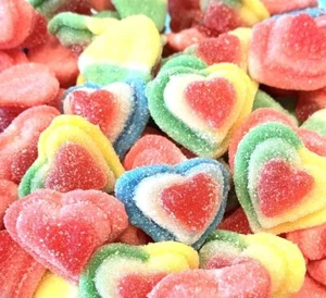 YANKEETRADERS® Triple Gummi Hearts(Valentines & Weddings) ~ FREE SHIPPING - Picture 1 of 4