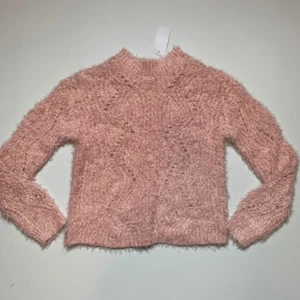 Suéter difuso para mujer de primer año rosa manga larga cuello simulado L nuevo - Imagen 1 de 5
