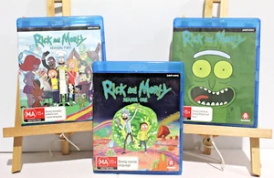 Rick & Morty Season 1-3 Blu-ray Adult Animation Futurist Sci-Fi Adventure Comedy - Picture 1 of 13