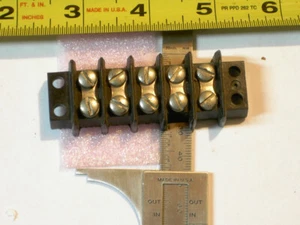 Reihenklemme, Reihenklemme 3" x 1" 5-fach zweireihig, - Bild 1 von 1
