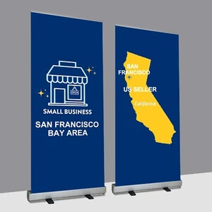 40"W x 72-90"H, Supporto per Striscioni Retrattile Resistente (SOLO Supporto) con Borsa per il Trasporto - Foto 1 di 11