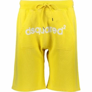 Dsquared2 Logo Yellow Shorts sz L New Made In Italy Dsquared pants - Picture 1 of 8
