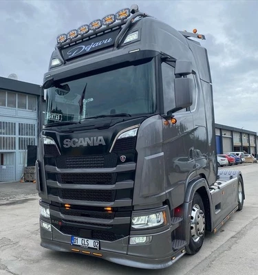 Edelstahl Dachlampenbügel 60mm -1.50mm. passend für Scania 2017 S-R - mit 13 LED - Bild 1 von 4