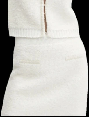 MANGO   STRICKROCK  TWEEDROCK  HERBST WINTER  NEU  CREMEWEIß  NEU XL 42 - Bild 1 von 4