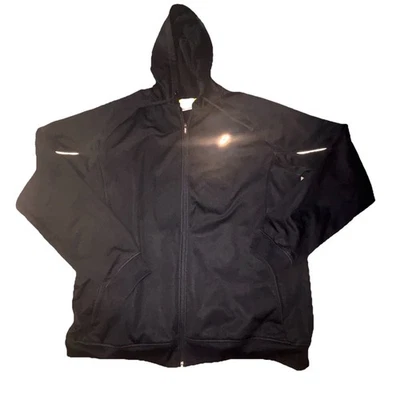 Chaqueta con Capucha Asics Unisex Adultos 3XL Negra Cremallera Completa Correr Deportes Foto 1 de 4