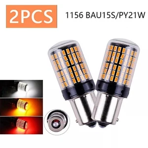 BAU15S PY21W BOMBILLA INTERMITENTE LED COCHE 7507 1156PY CANBUS Ámbar Blanco Rojo - Imagen 1 de 13