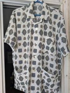 BEAMS Japan Short Sleeve Shirt Vintage Box Cut Relaxed Fit Mens Unisex Medium - Picture 1 of 9