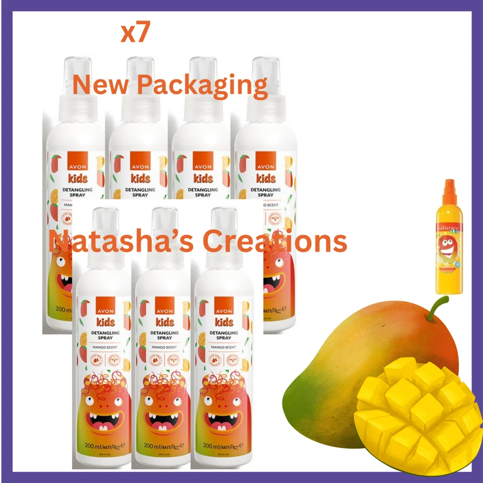 AVON Kids Mango Scent Hair Detangling Spray After Swimming Hair Spritz