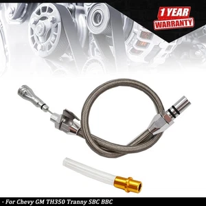 Flexible Stainless Transmission Dipstick Fit For Chevy GM TH350 Tranny BBC SBC - Picture 1 of 8