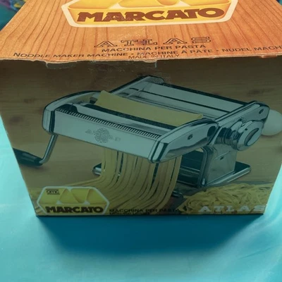 Marcato Atlas 150 Manual Pasta Maker Italy Machine Lasagna Fettuccine Tagliolini - Image 1 of 4