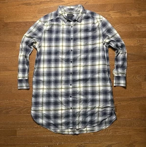 Vestido camisero de franela Pendleton para mujer XL a cuadros bolsillos laterales hasta la rodilla - Imagen 1 de 8