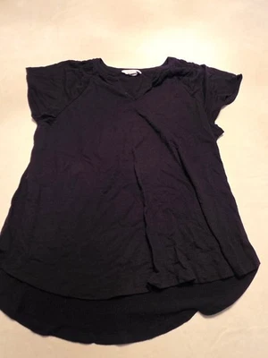 Liz Claiborne Collection Solid Black Sleeveless Tunic Tank - Size L - Image 1 of 4