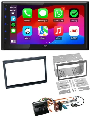 JVC Bluetooth 2DIN MP3 DAB USB Autoradio für Peugeot 207 307 Expert Partner schw - Bild 1 von 4