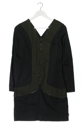 SKUNKFUNK Langarmkleid Damen Kleid Gr. DE 36 schwarz-khaki Casual-Look - Bild 1 von 4