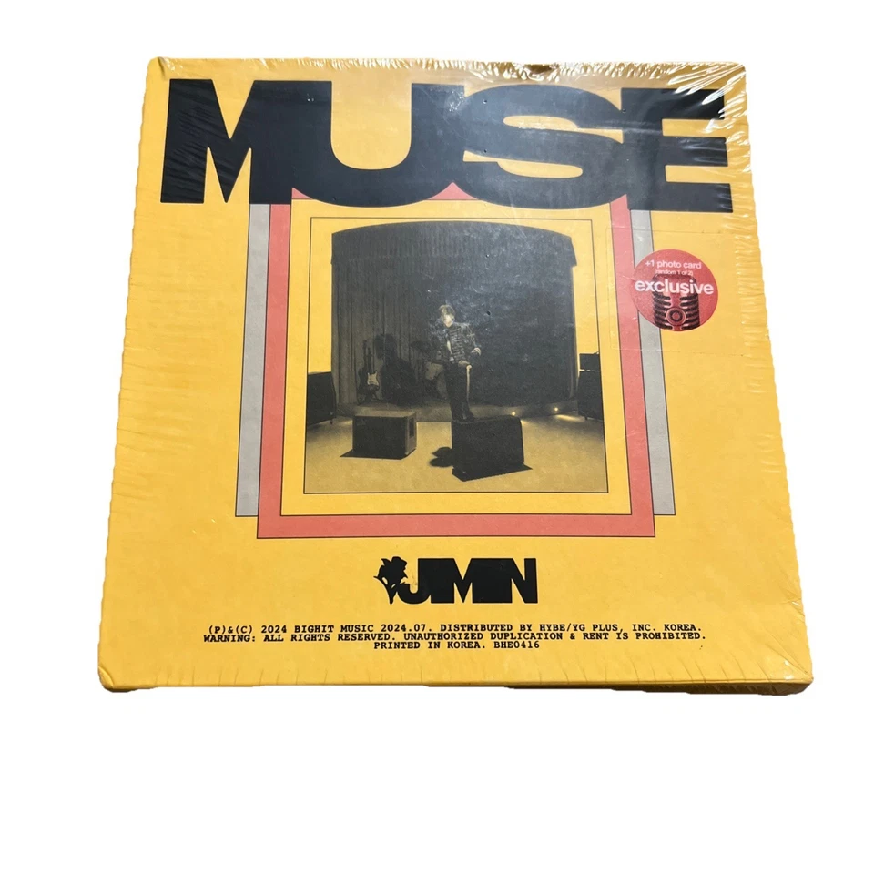 Jimin: MUSE CD Albums w/ Boxes, Papers, Photos Target Exclusive Factory Sealed Foto 1 de 1