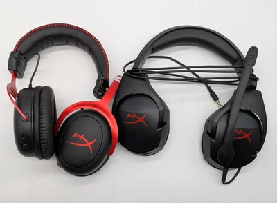 2er Set HyperX  Kopfhörer- Einzelteile / Defekte ungeprüft A - Bild 1 von 2