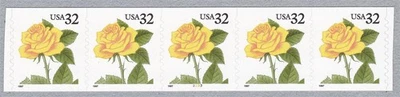 PNC5 32c Yellow Rose SA 2233 US 3054 MNH F-VF - Image 1 of 2
