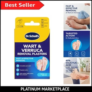 Effective 21 Count Wart & Verruca Plasters - Immediate Pain Relief & Protection - Picture 1 of 9